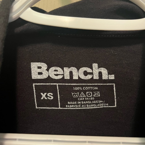 Bench Womens XS Black Long Sleeve Hooded Thin Shirt - Picture 3 of 4